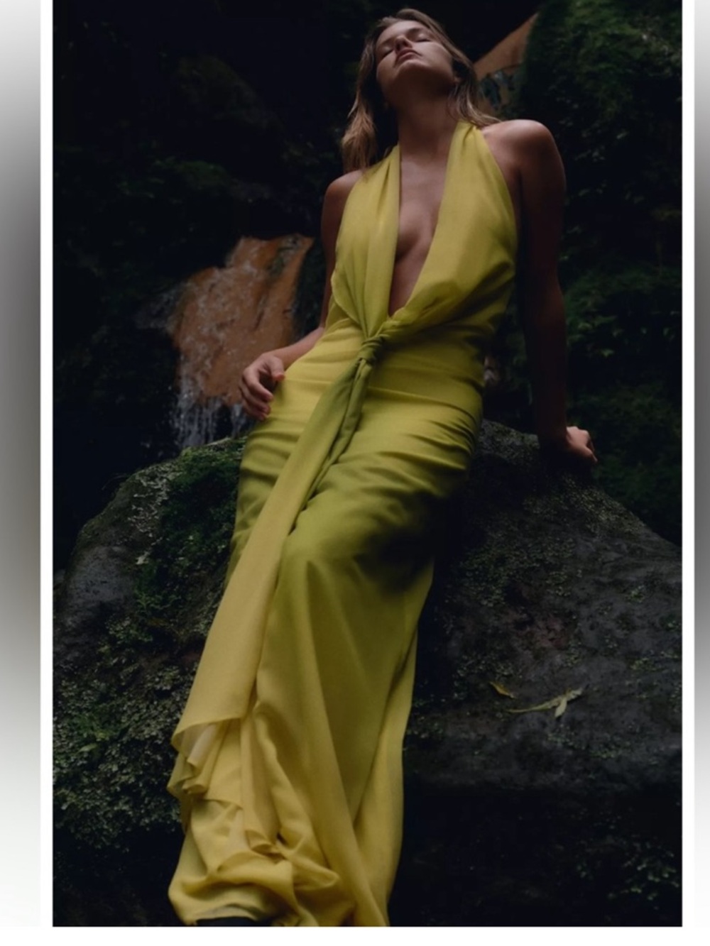 Zara  Halter Tie-Front Maxi Dress - Picture 2 of 6